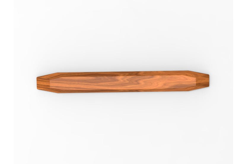 Edge of Belgravia Hexagon Magnetic Teak Wood Knife Rack | Large Edge of Belgravia Hexagon Magnetic Teak Wood Knife Rack | Large