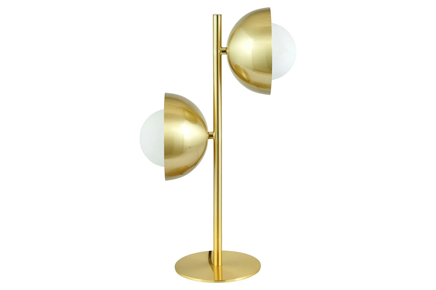 Cally Table Lamp | Brass & White Orb