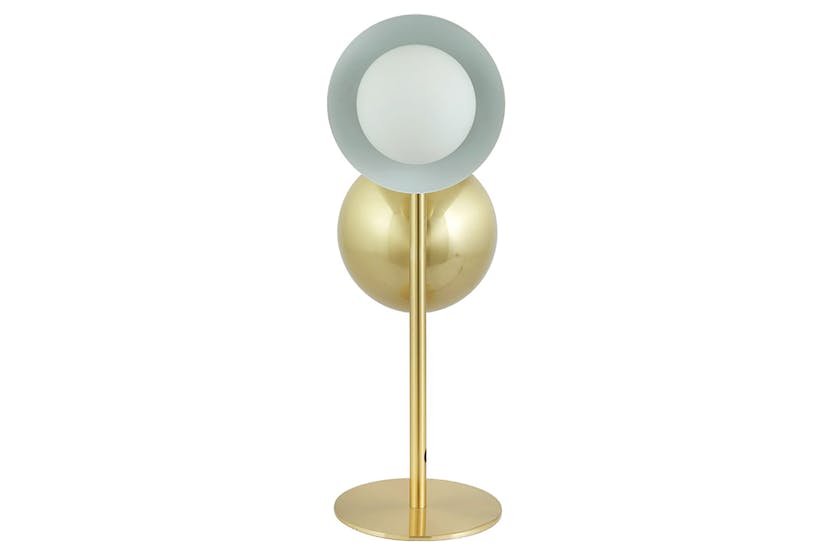 Cally Table Lamp | Brass & White Orb