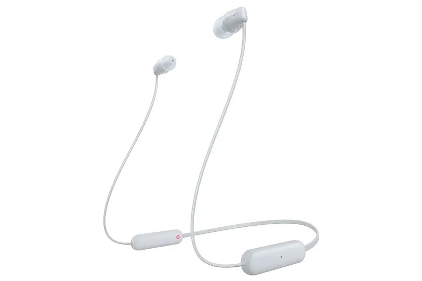 Sony WI-C100 In-Ear Wireless Headphones | White Sony WI-C100 In-Ear Wireless Headphones | White