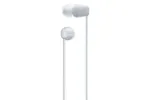 Sony WI-C100 In-Ear Wireless Headphones | White Sony WI-C100 In-Ear Wireless Headphones | White