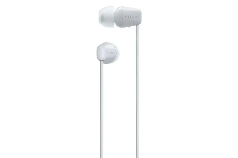 Sony WI-C100 In-Ear Wireless Headphones | White Sony WI-C100 In-Ear Wireless Headphones | White