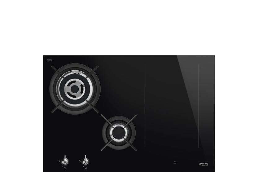 Smeg 75cm Classic Built-in Induction & Gas Hob | PM3743D | Black Smeg 75cm Classic Built-in Induction & Gas Hob | PM3743D | Black