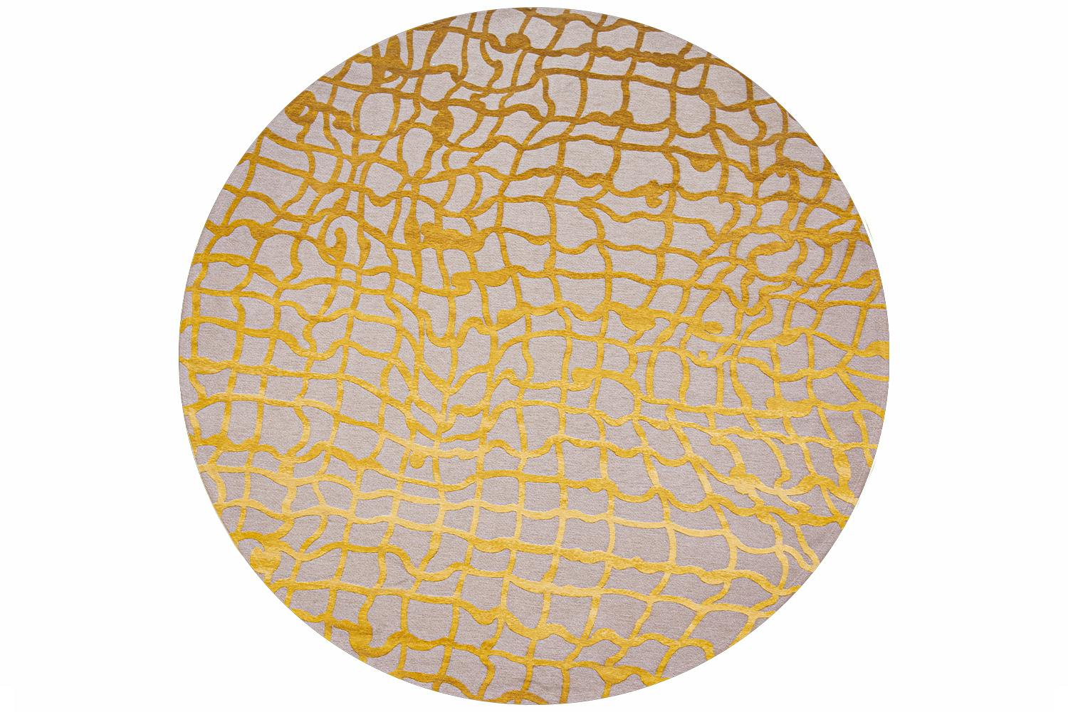 Louis De Poortere | Eco  Dedalo Yellow Scarab Round | 240cm
