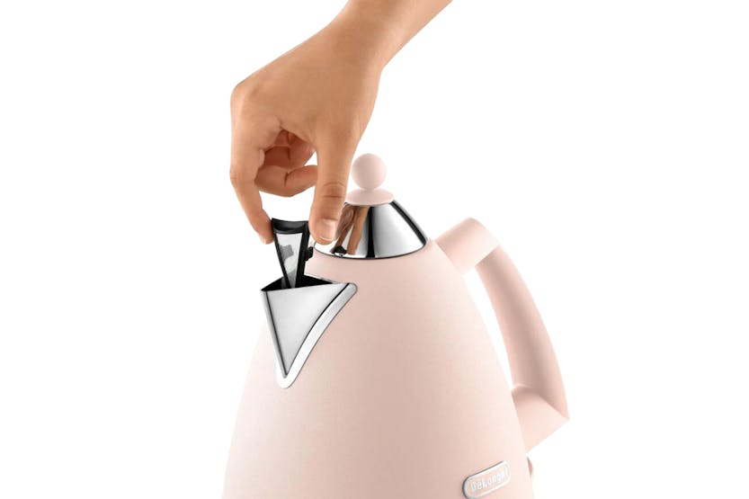 DeLonghi Argento Flora 1.7L Kettle | KBX3016.PK | Pink DeLonghi Argento Flora 1.7L Kettle | KBX3016.PK | Pink