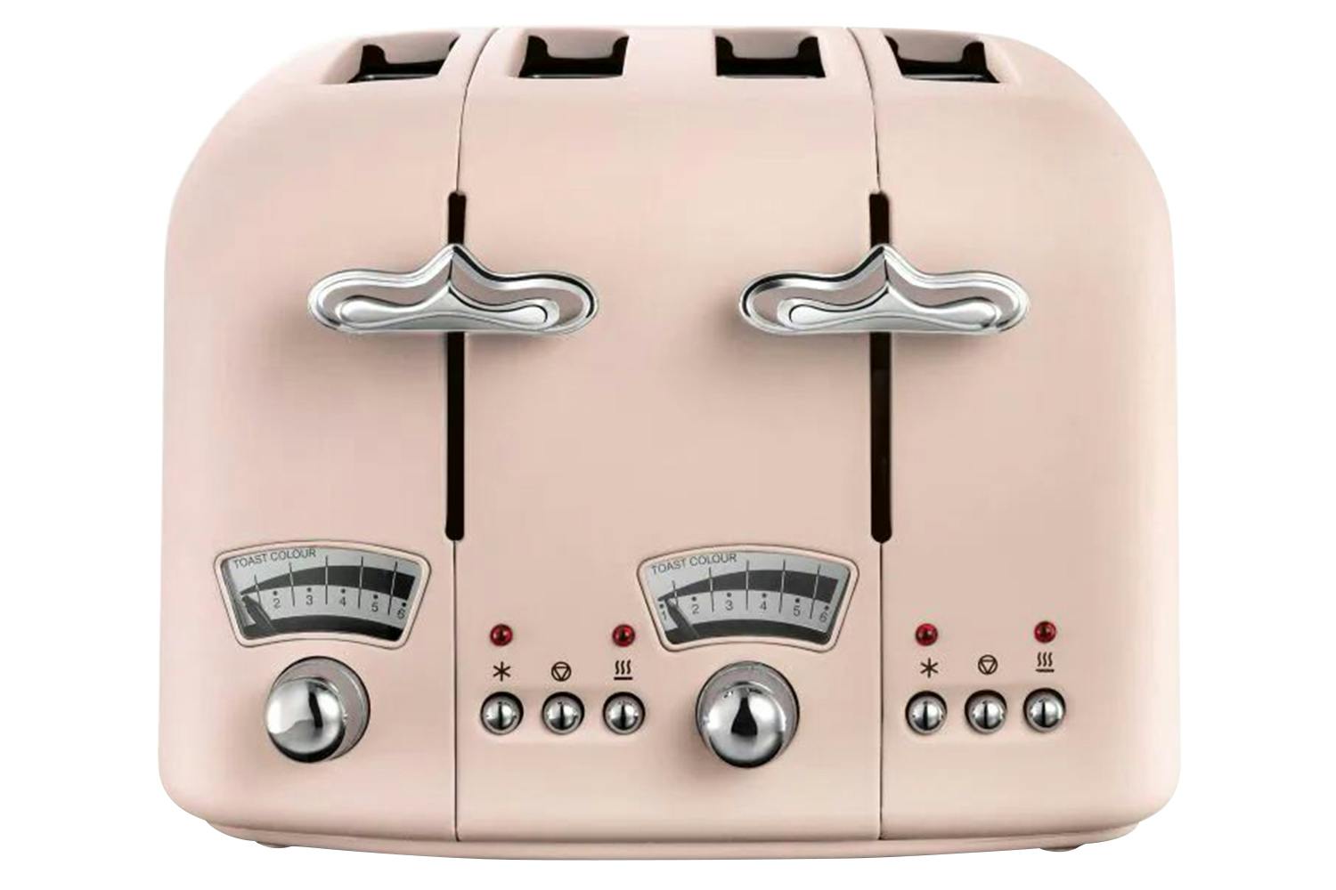 Delonghi Argento Flora 4 Slice Toaster | CT04.PK | Pink