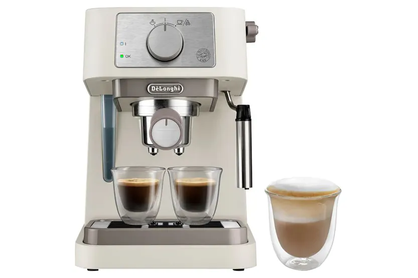 De'Longhi Stilosa Manual Espresso Machine & Cappuccino Maker | EC260.CR | Cream De'Longhi Stilosa Manual Espresso Machine & Cappuccino Maker | EC260.CR | Cream