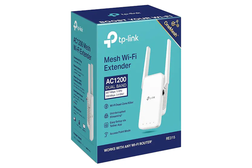 TP-Link AC1200 OneMesh Wi-Fi Range Extender TP-Link AC1200 OneMesh Wi-Fi Range Extender