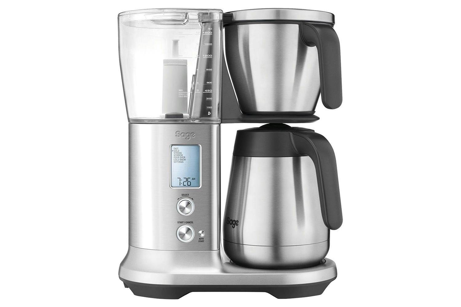 Sage Precision Brewer Thermal Coffee Maker | SDC450BSS2GUK1 | Brushed Stainless Steel