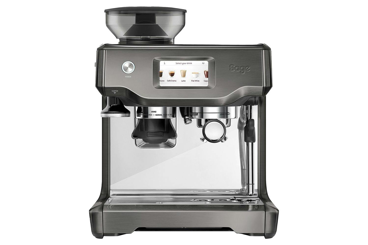 Sage The Barista Touch Coffee Machine | SES880BST4GUK1 | Black Stainless Steel