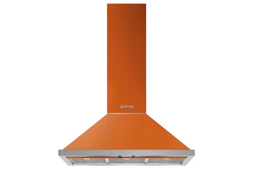 Smeg 90cm Chimney Hood | KPF9OR | Orange Smeg 90cm Chimney Hood | KPF9OR | Orange