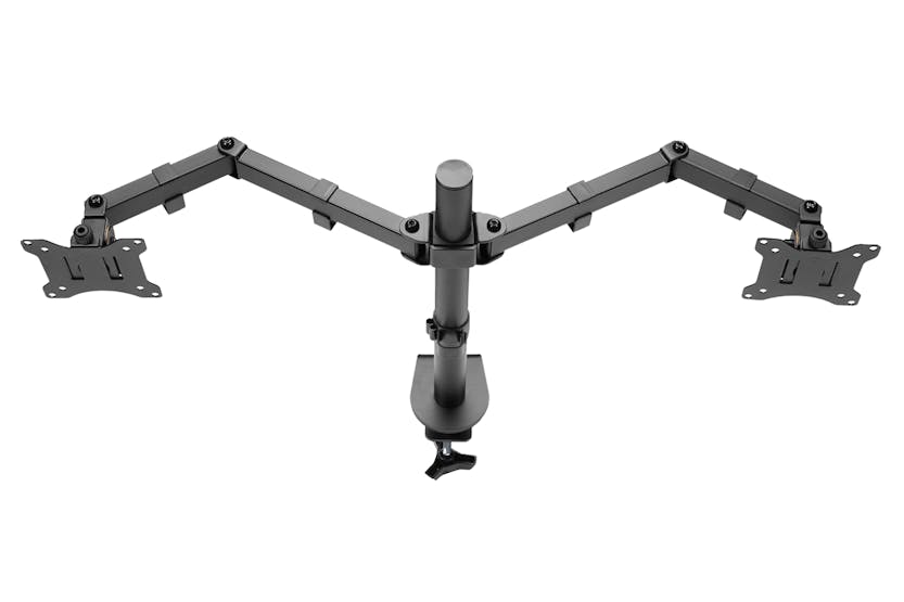Digitus Universal Dual Monitor Clamp Mount | Matte Black Digitus Universal Dual Monitor Clamp Mount | Matte Black