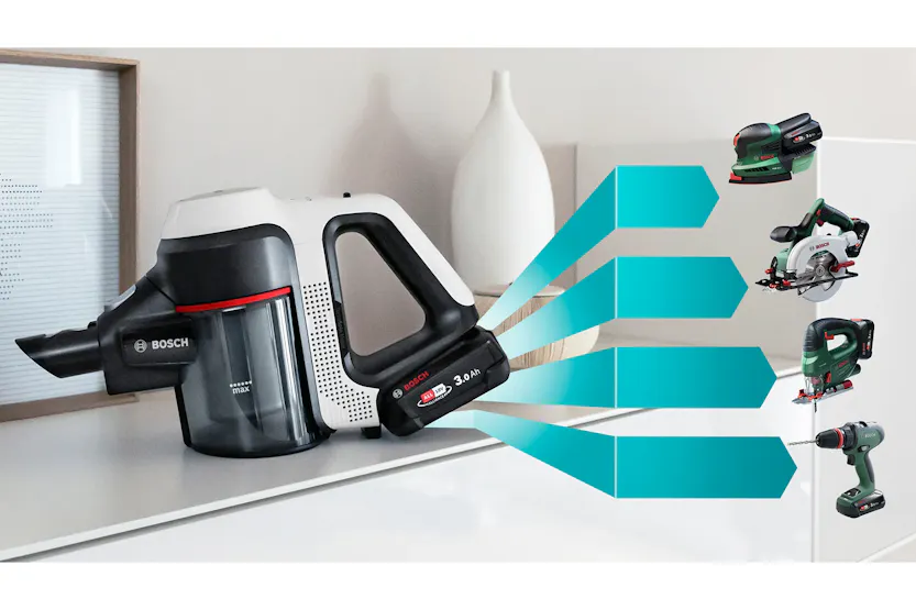 Bosch Rechargeable Unlimited 7 Vacuum Cleaner | BCS712GB | White Bosch Rechargeable Unlimited 7 Vacuum Cleaner | BCS712GB | White