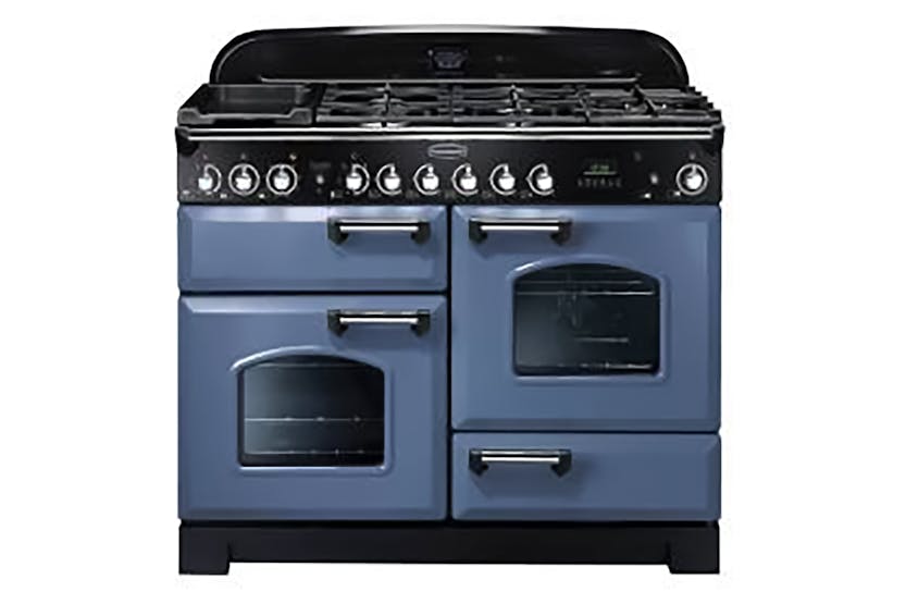 Rangemaster Classic Deluxe 110 Dual Fuel Range Cooker | CDL110DFFSB/C | Stone Blue Rangemaster Classic Deluxe 110 Dual Fuel Range Cooker | CDL110DFFSB/C | Stone Blue