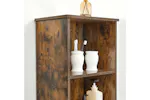Vasagle Slim Storage Cabinet with Shelves | Rustic Brown Vasagle Slim Storage Cabinet with Shelves | Rustic Brown