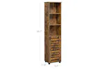 Vasagle Slim Storage Cabinet with Shelves | Rustic Brown Vasagle Slim Storage Cabinet with Shelves | Rustic Brown