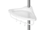 Songmics Tension Corner Shower Caddy | White & Silver Songmics Tension Corner Shower Caddy | White & Silver