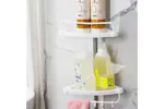 Songmics Tension Corner Shower Caddy | White & Silver Songmics Tension Corner Shower Caddy | White & Silver