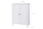 Vasagle Floorstanding Bathroom Storage Sideboard | White Vasagle Floorstanding Bathroom Storage Sideboard | White
