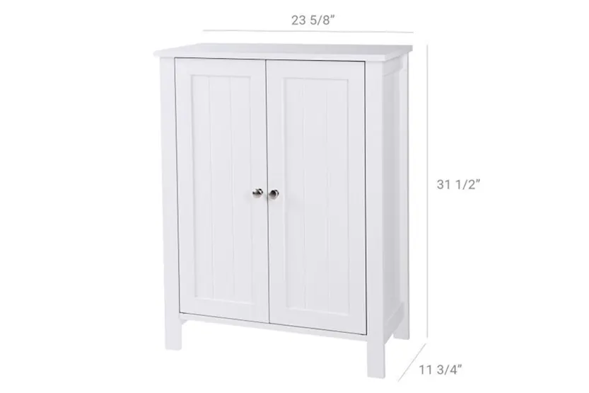 Vasagle Floorstanding Bathroom Storage Sideboard | White Vasagle Floorstanding Bathroom Storage Sideboard | White