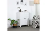 Vasagle Floorstanding Bathroom Storage Sideboard | White Vasagle Floorstanding Bathroom Storage Sideboard | White