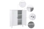 Vasagle Floorstanding Bathroom Storage Sideboard | White Vasagle Floorstanding Bathroom Storage Sideboard | White