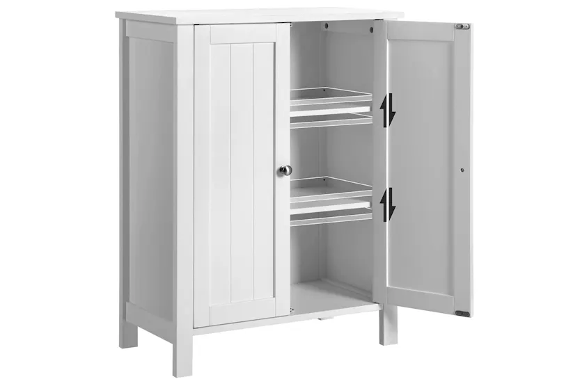 Vasagle Floorstanding Bathroom Storage Sideboard | White Vasagle Floorstanding Bathroom Storage Sideboard | White