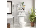 Songmics Adjustable Shelves Bathroom Organizer | White Songmics Adjustable Shelves Bathroom Organizer | White