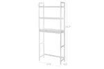 Songmics Adjustable Shelves Bathroom Organizer | White Songmics Adjustable Shelves Bathroom Organizer | White