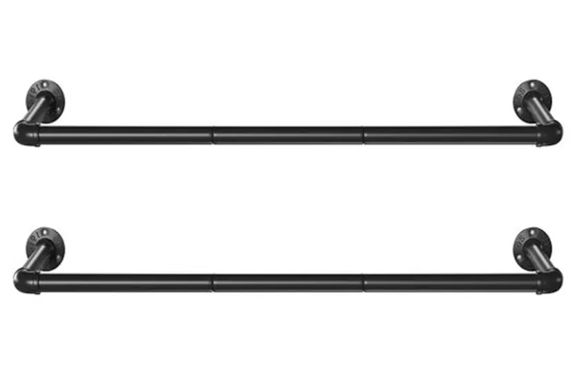 Songmics Clothes Hanging Bar Set | Black Songmics Clothes Hanging Bar Set | Black