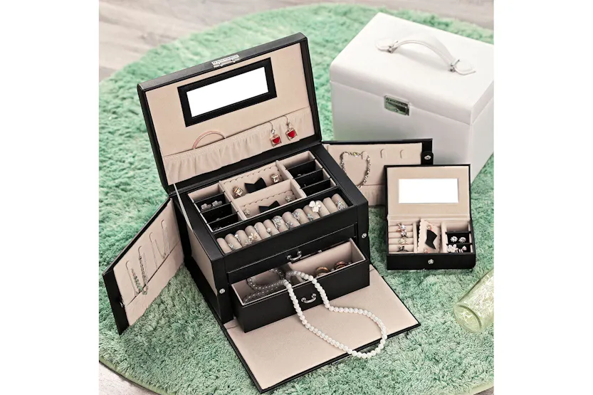 Songmics Side Open Jewelry Organizer | Black Songmics Side Open Jewelry Organizer | Black