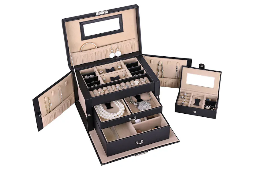 Songmics Side Open Jewelry Organizer | Black Songmics Side Open Jewelry Organizer | Black