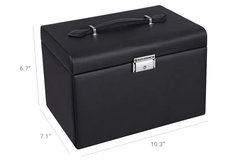 Songmics Side Open Jewelry Organizer | Black Songmics Side Open Jewelry Organizer | Black
