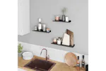 Songmics 3 Wall Shelves Set | Black Songmics 3 Wall Shelves Set | Black