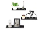 Songmics 3 Wall Shelves Set | Black Songmics 3 Wall Shelves Set | Black