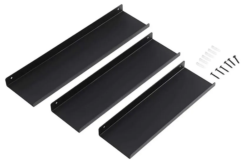 Songmics 3 Wall Shelves Set | Black Songmics 3 Wall Shelves Set | Black