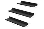 Songmics 3 Wall Shelves Set | Black Songmics 3 Wall Shelves Set | Black