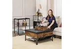 Vasagle Kitchen Serving Cart with Removable Tray | Rustic Brown Vasagle Kitchen Serving Cart with Removable Tray | Rustic Brown
