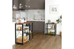 Vasagle Industrial Serving Cart with Shelve | Rustic Brown Vasagle Industrial Serving Cart with Shelve | Rustic Brown