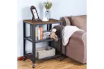 Vasagle Industrial Serving Cart with Shelve | Rustic Brown Vasagle Industrial Serving Cart with Shelve | Rustic Brown