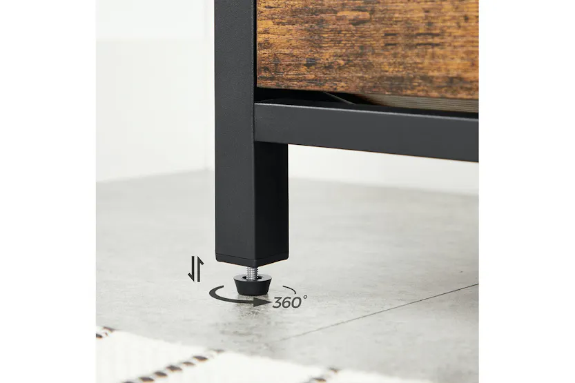 Vasagle Shoe Bench with Flip Door | Rustic Brown & Black Vasagle Shoe Bench with Flip Door | Rustic Brown & Black