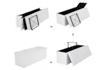Songmics Flipping Lid Storage Ottoman | White Songmics Flipping Lid Storage Ottoman | White