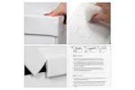 Songmics Flipping Lid Storage Ottoman | White Songmics Flipping Lid Storage Ottoman | White