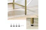 Vasagle Tempered Glass Storage Rack | Golden Vasagle Tempered Glass Storage Rack | Golden