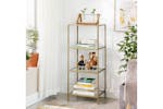 Vasagle Tempered Glass Storage Rack | Golden Vasagle Tempered Glass Storage Rack | Golden