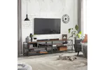 Vasagle Industrial Large TV Console Entertainment Center | Rustic Brown & Black Vasagle Industrial Large TV Console Entertainment Center | Rustic Brown & Black