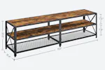 Vasagle Industrial Large TV Console Entertainment Center | Rustic Brown & Black Vasagle Industrial Large TV Console Entertainment Center | Rustic Brown & Black