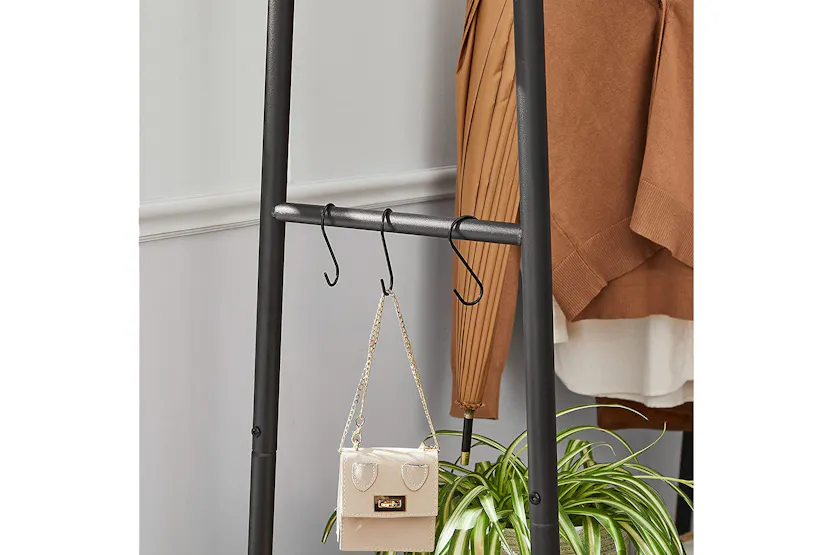 Vasagle Industrial Clothes Rack with Shelves | Rustic Brown & Black Vasagle Industrial Clothes Rack with Shelves | Rustic Brown & Black