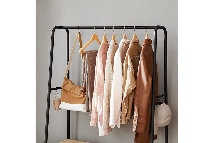 Vasagle Industrial Clothes Rack with Shelves | Rustic Brown & Black Vasagle Industrial Clothes Rack with Shelves | Rustic Brown & Black