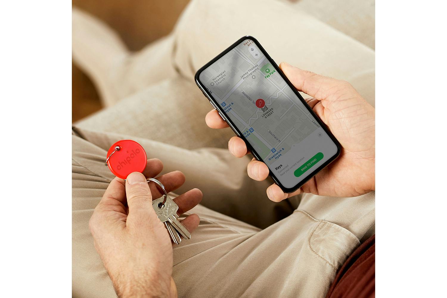 Chipolo One Bluetooth Item Finder | Red